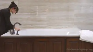 Erotic Bath time with hot Bigtittygothegg leaked naked full video